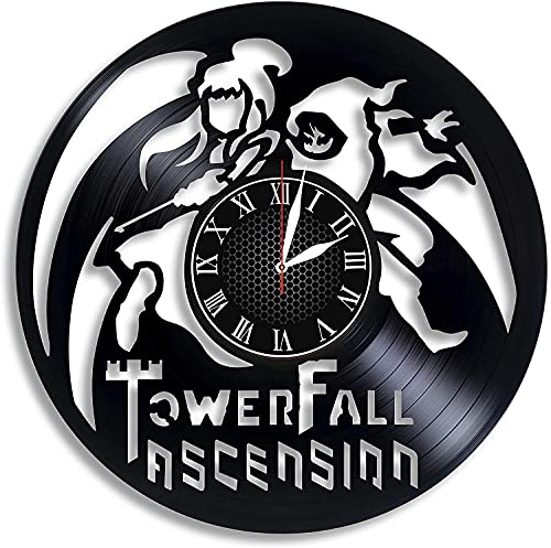 TowerFall Ascension Videojuego Vinilo Record Retro Reloj de pared Cumpleaños Año Nuevo Navidad cumpleaños Regalo Personalidad creativo hogar diseño decoración pared