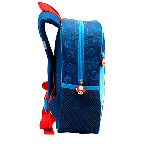 Toy Bags- Super Mario y Luichi Juguetes, Color Azul y Rojo, Grande (Toys Bags T328-830)