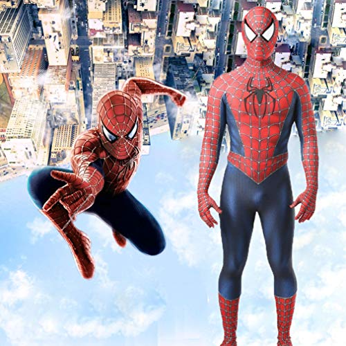 TOYSGAMES Amazing Spiderman Cosplay Niños traje adulto Negro Versátil Tight Body Suit Superhero Movie Theme Party Props Disfraz de máscara de juguetes (Color : Spiderman, Size : Adult M 160-165cm)