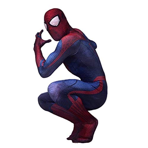 TOYSSKYR Amazing Spiderman Traje de niño o Adulto for niños de superhéroes Cosplay elásticos Medias Jumpsuit Fantasía Tema del Partido del Vestido Alta Elasticidad