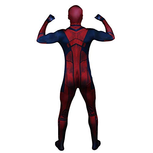 TOYSSKYR Cosplay Deadpool ropa masculina adulto impresión medias elásticas body show de disfraces de disfraces (color : Rojo, Tamaño : S)