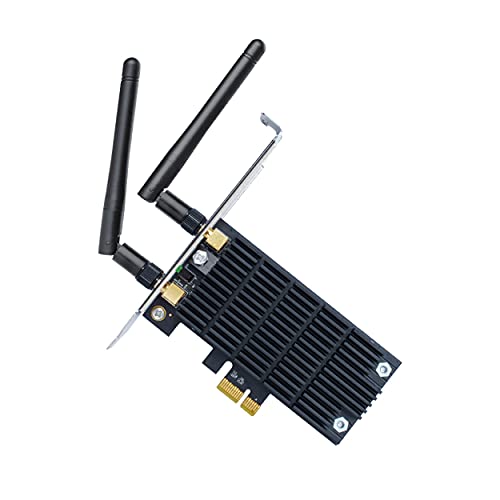 TP-Link Archer T6E - Tarjeta de Red Wi- Fi PCI Express, inalámbrico, de doble banda, AC 1300 (867 Mbps en 5 GHz, 400 Mbps en 2,4 GHz, sistema operativo Windows XP/7/8/8.1)