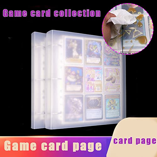 Trading Gaming Card Storage Álbumes Jiugongge Juego de cartas con 30 páginas interiores 270 bolsillos mangas carteras de almacenamiento, páginas de álbumes, colección de monederos, álbumes de fotos