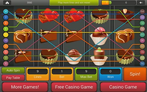 Tragamonedas: Chocolates Deluxe Casino - Todos los juegos de tragamonedas Nueva 3D con tus amigos gratis!