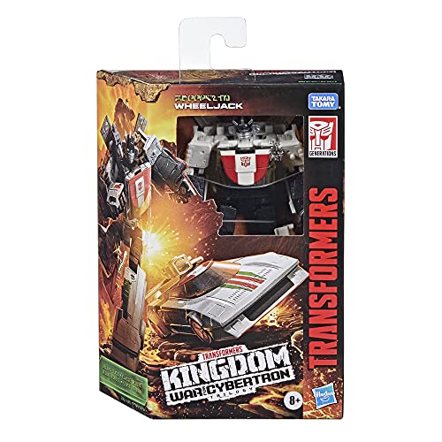 Transformers Generations War for Cybertron: Kingdom Deluxe WFC-K24 Wheeljack-Figura de acción (14 cm, a Partir de 8 años) (Hasbro F0678)