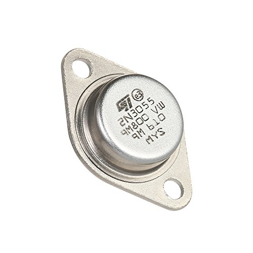 Transistores de potencia, Baugger- 5pcs Transistores de potencia 2N3055 de alta calidad NPN TO-3 Caja metálica 15A / 60V Juego de 5 transistores