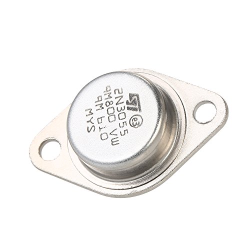 Transistores de potencia, Baugger- 5pcs Transistores de potencia 2N3055 de alta calidad NPN TO-3 Caja metálica 15A / 60V Juego de 5 transistores