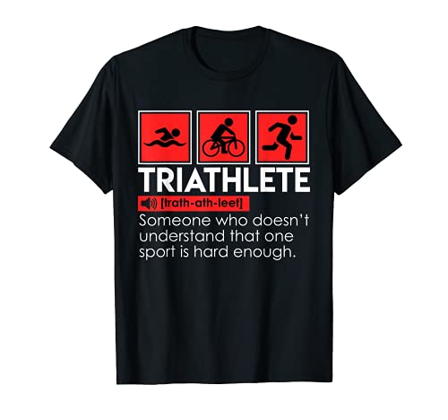 Triatlón significado divertido traducción humor diversión Camiseta