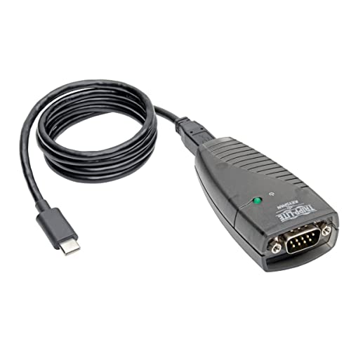 Tripp Lite Adaptador USB-C (Tipo C) a Serial (DB9) USA-19HS-C - Keyspan, Cable Desmontable de Alta Velocidad, USB 3.1, M/M