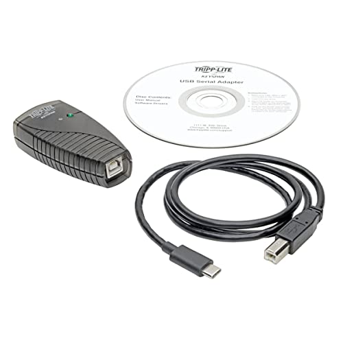 Tripp Lite Adaptador USB-C (Tipo C) a Serial (DB9) USA-19HS-C - Keyspan, Cable Desmontable de Alta Velocidad, USB 3.1, M/M