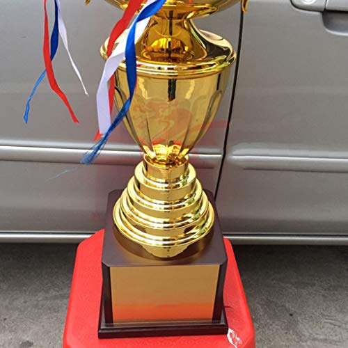 Trofeos de Oro campeones de la Liga de Fútbol Base mármol Fútbol conmemorativo Trophy Decoración de Oficina Regalo (Color : Gold, Size : 53 * 21 * 21cm)