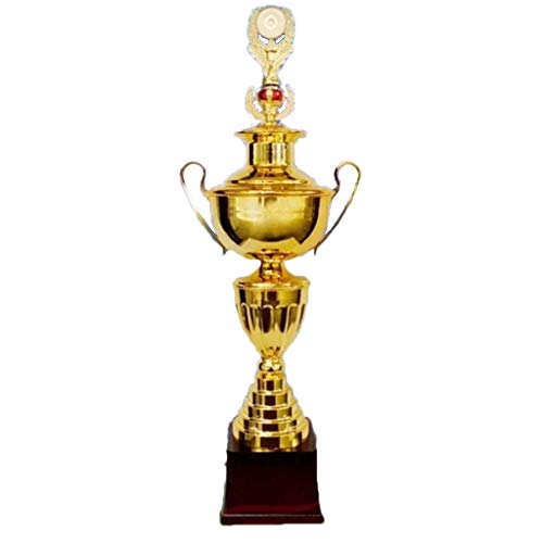 Trofeos de Oro de Gran tamaño Champions Trophy Estable Base/Fútbol Campeón Memorial Rugby decoración Decorativo (Color : Gold, Size : 89 * 21 * 21cm)