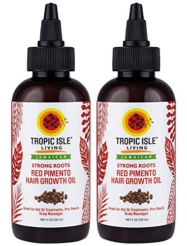 Tropic Isle Living Jamaican Strong Roots Red Pimento Hair Growth Oil, 4 oz by Tropic Isle Living