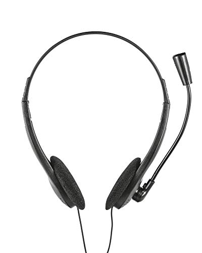 Trust - Auriculares con Micrófono para PC (Ideales para Skype) Color Negro, 21867