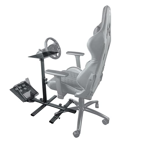 Trust Gaming GXT 1150 Pacer Adaptador Simulador de Carreras, Incluye Base de Pedales y Base de Volante, Totalmente Ajustable - Negro
