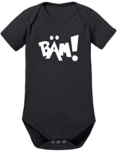 TShirt-People - Body para bebé, diseño de oso cómico negro 74