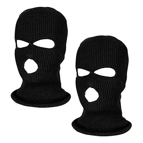 TSLBW Máscara de esquí Pasamontañas 2 Piezas Pasamontañas de Punto de Invierno Cubierta Facial cálida para Ciclismo Esquí Deportes al Aire Libre