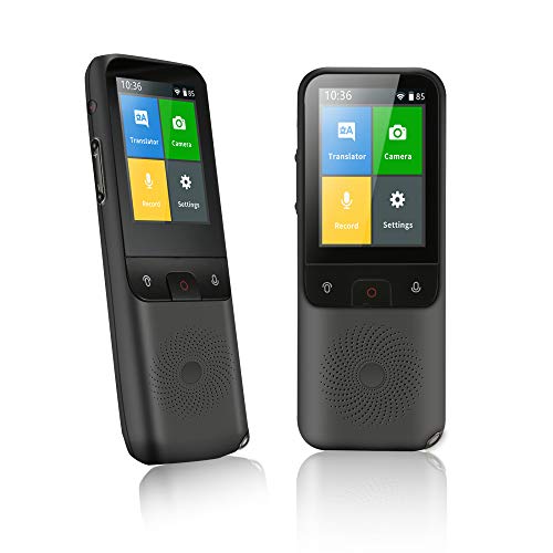 TTLIFE Traductor de idiomas, pantalla táctil de alta definición de 2,4 pulgadas, traductor de voz en tiempo real con 138 idiomas, con función de traductor de fotos WiFi / Hotspot / sin conexión