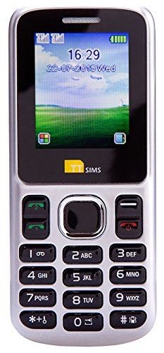 TTsims Dual Sim TT130 teléfono móvil más Barato Twin 2 Sim teléfono con cámara y Bluetooth Pay As You Go (GIFF Gaff, Azul)