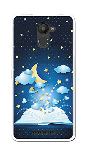 Tumundosmartphone Funda Gel TPU para BQ AQUARIS U Plus diseño Libro-Cuentos Dibujos
