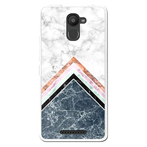 Tumundosmartphone Funda Gel TPU para Bq Aquaris U Plus diseño Mármol 05 Dibujos