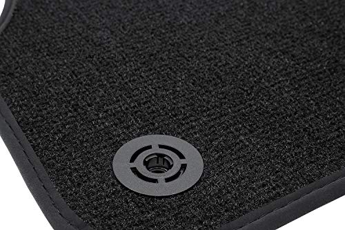 tuning-art 5J-114 Alfombrillas de Lujo para Audi A3 8L 1996-2003 5 años de garantía, Costura:Rojo