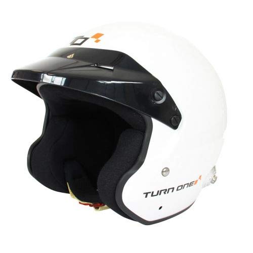 TURN ONE Casco Fia Jet Jet-Rs, blanco, Snell Sa2015