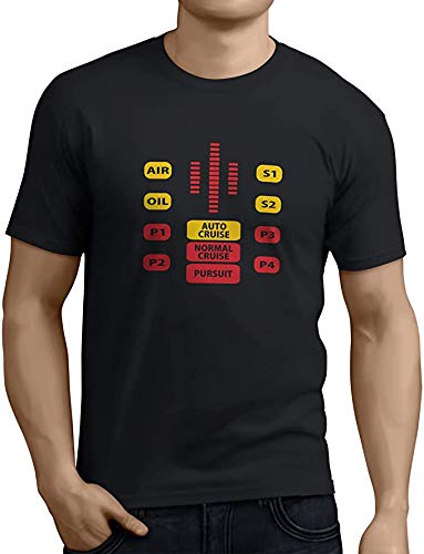 TusPersonalizables.com Camiseta - Tablero de Control Kitt - Coche Fantastico - Knight Rider (XL)