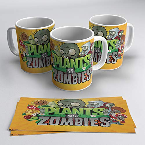 TusPersonalizables.com Taza Plants vs Zombies (Naranja)