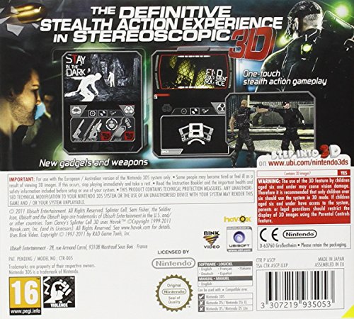 Ubisoft Tom Clancy's Splinter Cell 3D - 3DS - Juego