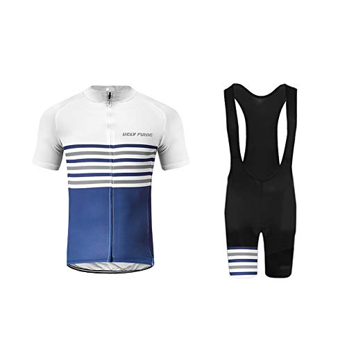 UGLY FROG Maillot Ciclismo Hombres Orbea,Orbea Maillots de Bicicleta Conjunto de Jersey de Manga Corta Top MTB Jersey Manga Corta Bici Set FAX19DTS02
