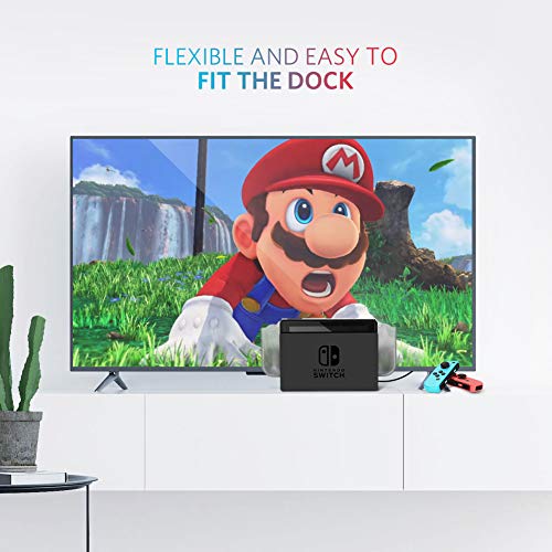 UGREEN Carcasa para Switch, Funda Protectora Suave TPU + PC Absorción de Golpes, Case Anti Arañazo para Switch Consola y Joy con