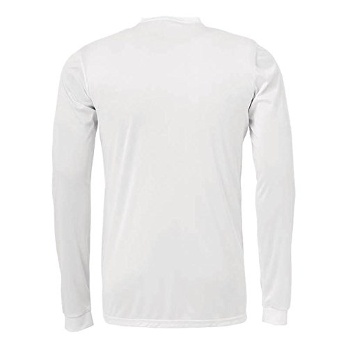 uhlsport Stream 3.0 Ml Camiseta De Juego Manga Larga, Hombre, Blanco/Negro, XXXL