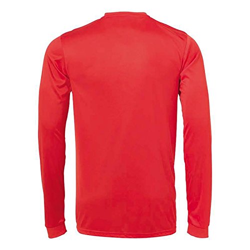 uhlsport Stream 3.0 Ml Camiseta De Juego Manga Larga, Hombre, Rojo/Blanco, XL