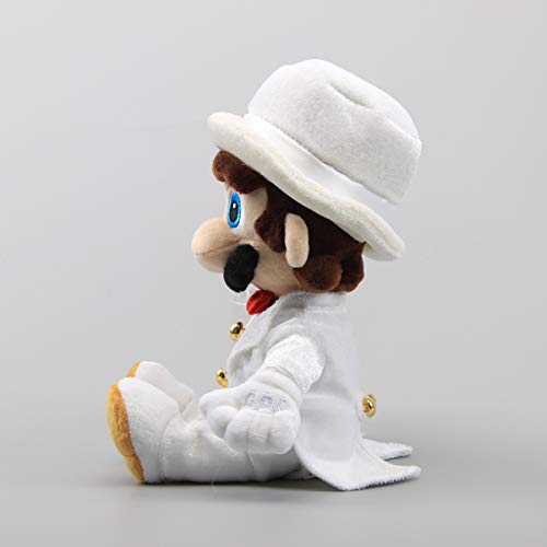 uiuoutoy Super Mario Odyssey Bros Peluche Juguetes Vestido De Novia Bowser Koopa Mario Peach Princess Muñecas Regalo (Mario)