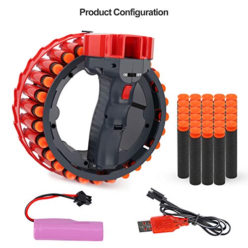 Ulikey Juguete Tiro Lanzador Dardos, Pulsera Pistola de Bala Suave con 28 Dardos, Objetivos de Tiro Disparar, Juguete de Lanzamiento de Bala Suave, Juego Disparos Regalo para Niños Niñas