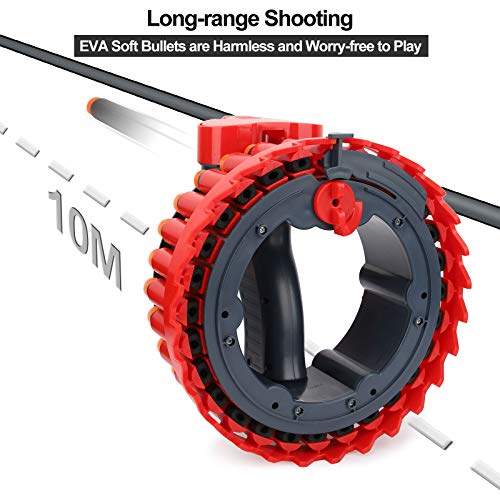 Ulikey Juguete Tiro Lanzador Dardos, Pulsera Pistola de Bala Suave con 28 Dardos, Objetivos de Tiro Disparar, Juguete de Lanzamiento de Bala Suave, Juego Disparos Regalo para Niños Niñas