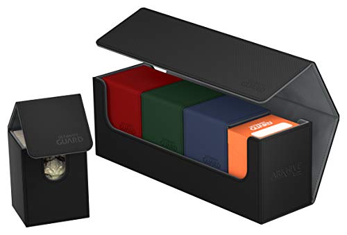 Ultimate Guard Caja para almacenar Cartas Arkhive 400 +. Tamaño estándar XenoSkin, Color ámbar