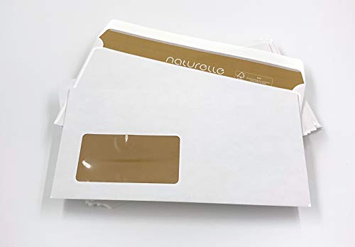 umschlag-disccount - sobres normales blancos con ventanilla en la izquierda para albaranes, facturas, ofertas & Co- 100 sobres normales autoadhesivos con unas dimensiones de 220x110 mm (DIN Largo)