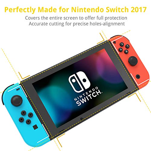 UNBREAKcable Protector de Pantalla para Nintendo Switch 2017 [2-Pack] [0.3 mm, Dureza 9H] Protector de Pantalla de Cristal Templado Premium para Nintendo Switch 2017