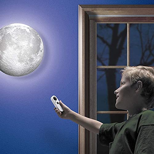 Uncle Milton 18025 Ever Wonder Moon In My Room Luna Luz de Noche con Control Remoto, color gris, No se aplica (90805102)