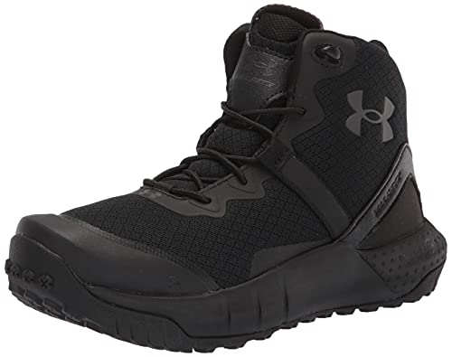 Under Armour UA Micro G Valsetz Zip Mid Zapatos de Escalada para Hombre, Negro (Black / Black / Jet Gray), 44.5 EU