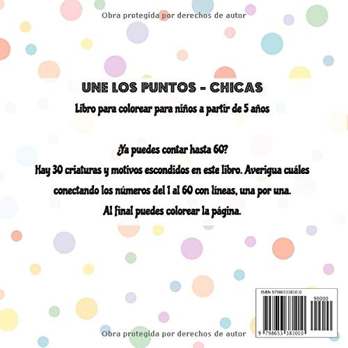 Une los puntos - Chicas: Libro para colorear para niños a partir de 5 años (Unir puntos para niños)