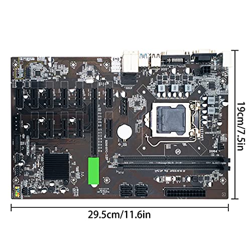 UNF Placa Base Para Máquina Minera B250 BTC, Adecuada Para El Grupo De CPU 1 × PCI-E X16 11 × Ranura Para Tarjeta Gráfica PCI-E X1, Compatible Con LGA 1151 2xDDR4 Memory SATA3.0 USB3.0 Placa Base Para
