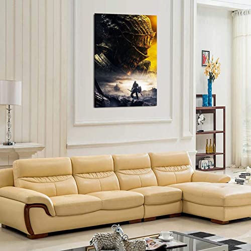 UNGGOY Dark Souls III - Lienzo decorativo para pared, diseño abstracto moderno, para dormitorio, hogar, oficina, sala de estar, 40 x 60 cm