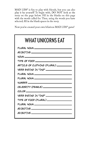 Unicorns, Mermaids, and Mad Libs: World's Greatest Word Game