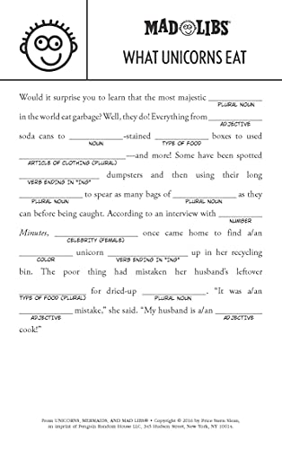 Unicorns, Mermaids, and Mad Libs: World's Greatest Word Game