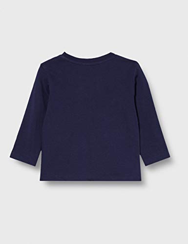 United Colors of Benetton (Z6ERJ T-Shirt M/l Camiseta, Peacoat 252, 82 para Niños