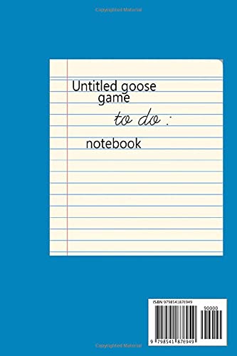 Untitled Goose: peace was never an option themed notebook comes with a to do list style colored interior!! straight out of the game.