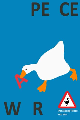 Untitled Goose: peace was never an option themed notebook comes with a to do list style colored interior!! straight out of the game.